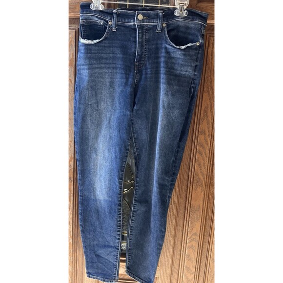 LUCKY BRAND Women's AVA SUPER SKINNY ANKLE MID-RISE JEANS Size 14/32R EUC - Picture 1 of 14